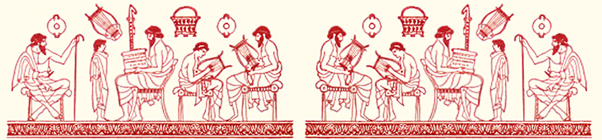 Griekse sierstripbanner