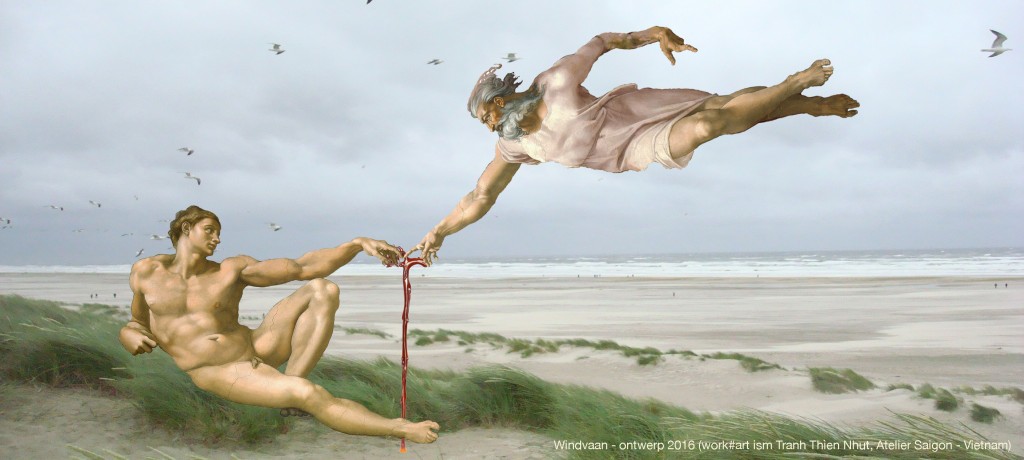 work#art - Adam+God voor de vloedlijn+tekst